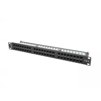 Lanberg PPU6-1048-B - Patchpanel - 1U - 19 inch