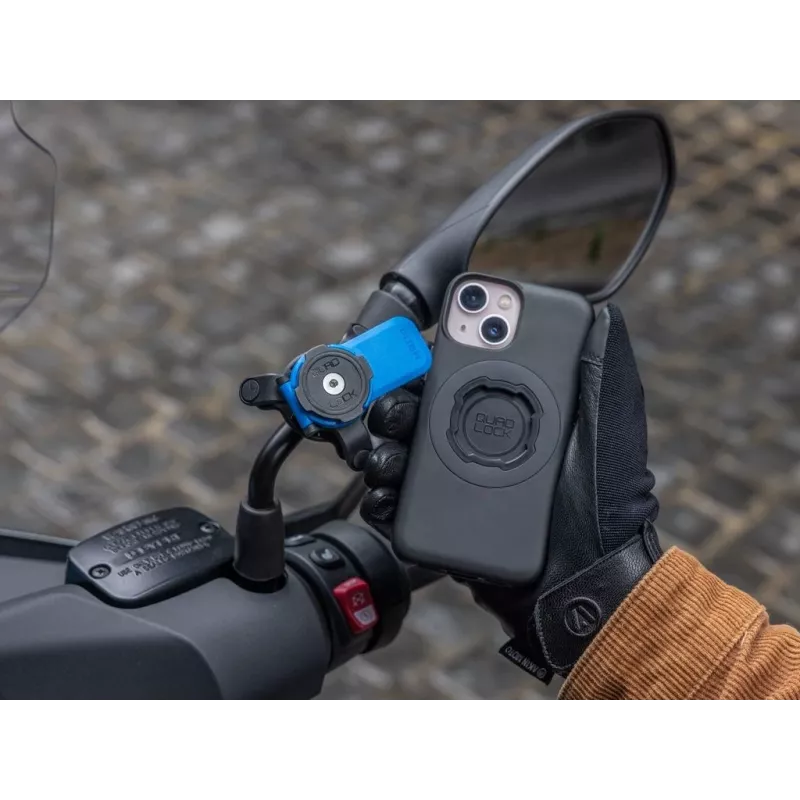 Quad Lock Spiegelhalterung Passive Halterung Mobiltelefon/Smartphone Schwarz, Blau