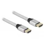 HDMI-Kabel DeLOCK Ultra High Speed 48 Gbit/s 8K 60 Hz Silber 1 m