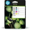HP 924 CMYK Original-Tintenpatrone 4er-Pack, Schwarz, Cyan, Magenta, Gelb, 4 Stk., 500 Seiten, 400 Seiten
