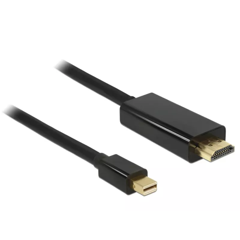 Video-Kabel-Adapter DeLOCK 83698 Mini DisplayPort auf HDMI 1m Schwarz