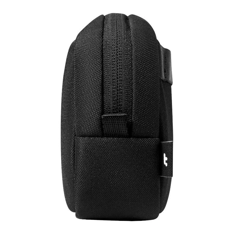 Accessoire-Tasche Tomtoc Light-T12 von Tomtoc (schwarz) — kompakter Organizer für Kabel und Kleintechnik