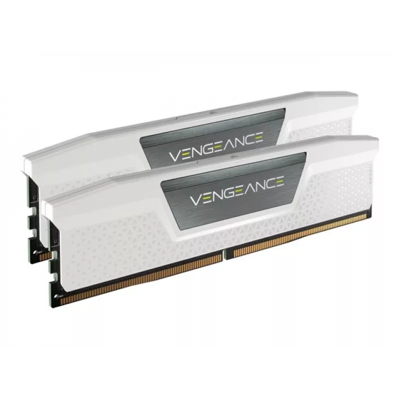 CORSAIR VENGEANCE 32GB 2x16GB DDR5 6000MT/s DIMM Unbuffered 36-44-44-96 Std PMIC XMP 3.0 Weißer Kühlkörper Schwarze Platine 1,4 V