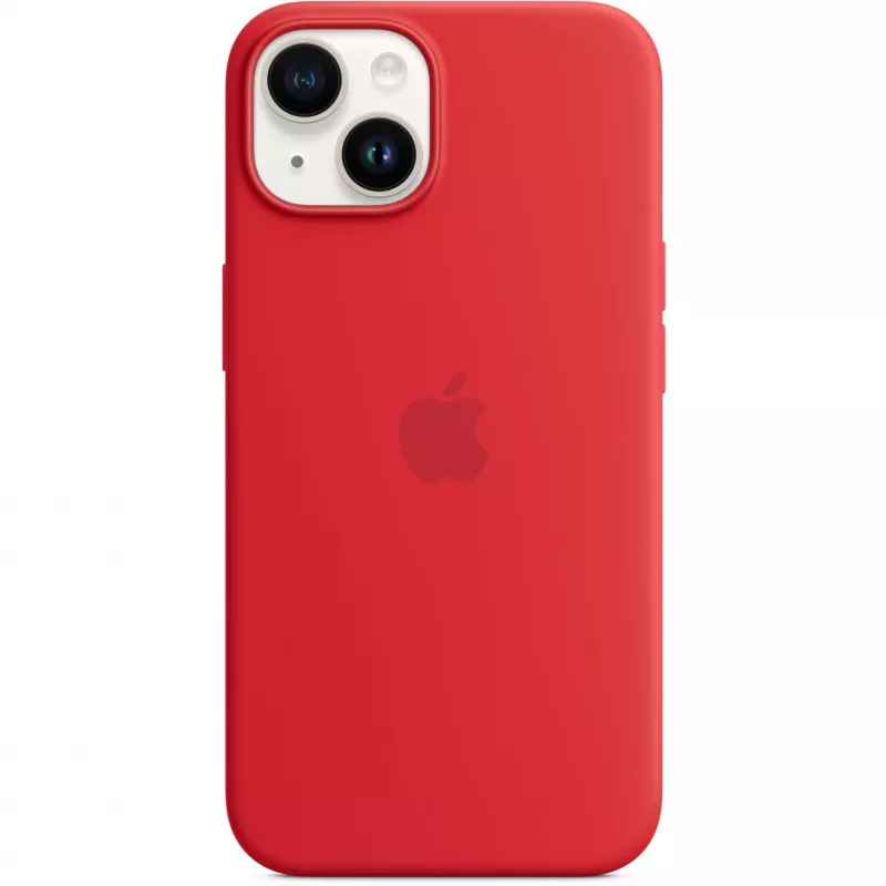 Apple iPhone 14 Silikon-Case mit MagSafe, (PRODUCT)Rot