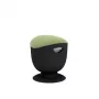 Up Up Seul ergonomischer Balancehocker Schwarz, D42 Grüner Stoff
