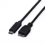 ROLINE - USB-Kabel - USB Typ C (M) auf Micro-USB Typ B (M) - 50 cm - Schwarz (11.02.9005)