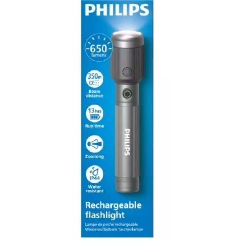 Taschenlampe Philips Wiederaufladbar USB-C 650 lm, 2000 mAh