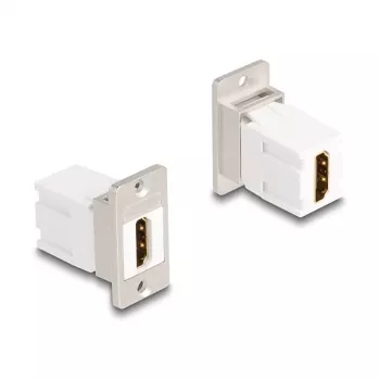 DeLOCK Keystone-Modul 67166 HDMI Flach Silber Weiß
