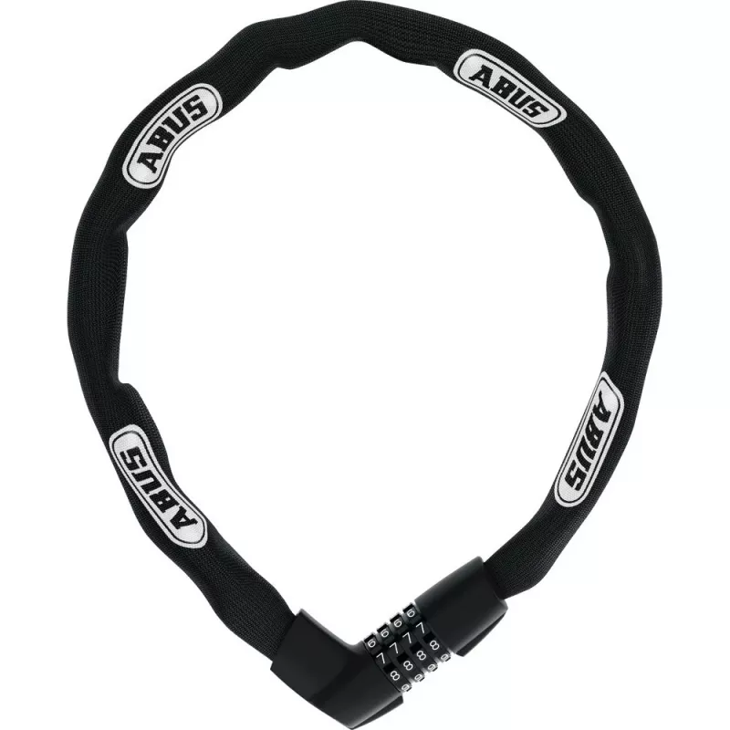 Kettenschloss ABUS 48566 Schwarz Weiß 850 mm gehärteter Stahl