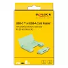 Kartenleser DeLOCK 91015 USB 3.2 Gen 1 Typ-A/Typ-C Mint