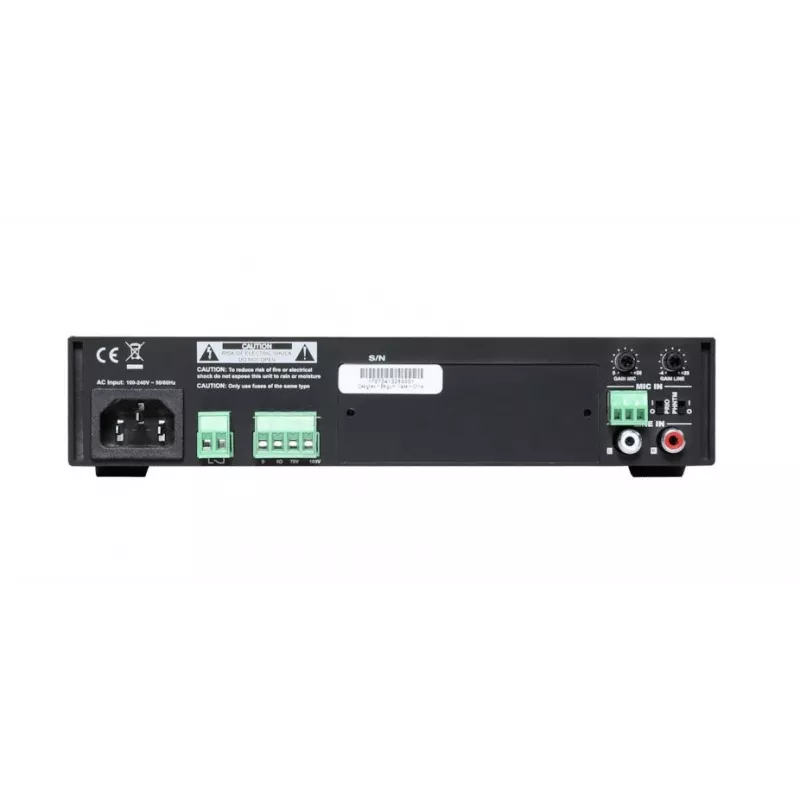 ELA-Verstärker Audac COM104 40W 70/100V schwarz