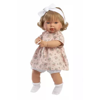 Puppe Llorens Carla 42 cm — Weinende Puppe mit realistischen Merkmalen und weichem Körper
