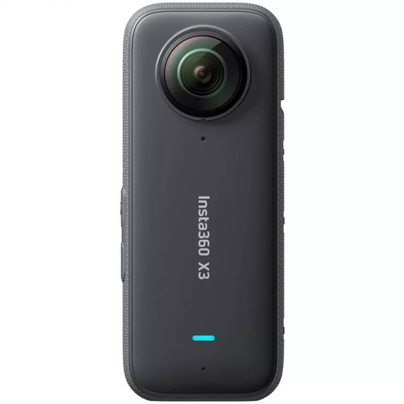 Action-Kamera Insta360 X3 — 72 MP, 5K Ultra HD (5760×2880), 100 fps, CMOS, Wi‑Fi, integriertes Display, MicroSD, 0,508 kg, schwarz