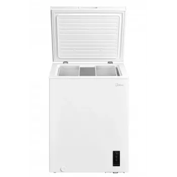 Midea Gefrierschrank | MDRC207FEE01 | Energieeffizienzklasse E | Truhe | freistehend | Höhe 85 cm | Gesamtnutzinhalt 142 L | Weiß