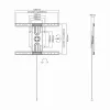 Sbox PLB-1246F Feste Flachbildschirm-TV-Halterung 37-70 50kg