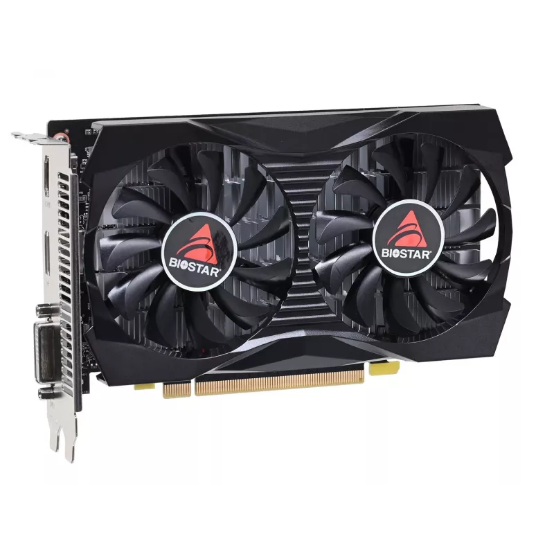Diskrete Grafikkarte BIOSTAR GeForce GTX 1050 4 GB GDDR5, 1455 MHz Boost, 128-Bit, PCIe 3.0, 2 Lüfter