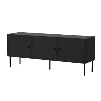 RTV 3D Schrank PALAZZO BIS 151x40x60 schwarz matt