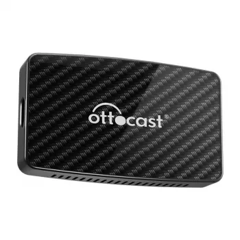 CarPlay/Android Adapter Ottocast CA400-S – 4-in-1: kabelloses CarPlay & Android Auto, kabelgebundenes Apple CarPlay & Android Auto, schwarz