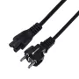 Netzkabel SAVIO CL-67 1,2 m H03VV-F 3×0,75 mm² IEC C auf CEE7/7 schwarz