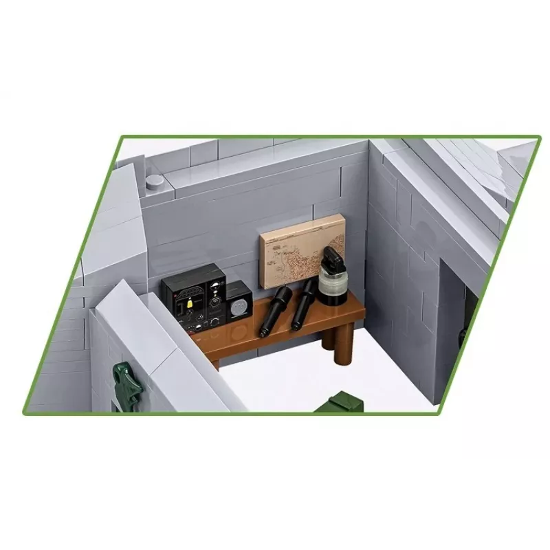 Konstruktionsset Cobi Deutscher Bunker Regelbau 667/642 Modell COBI-3136 – detailliertes Bausteinset