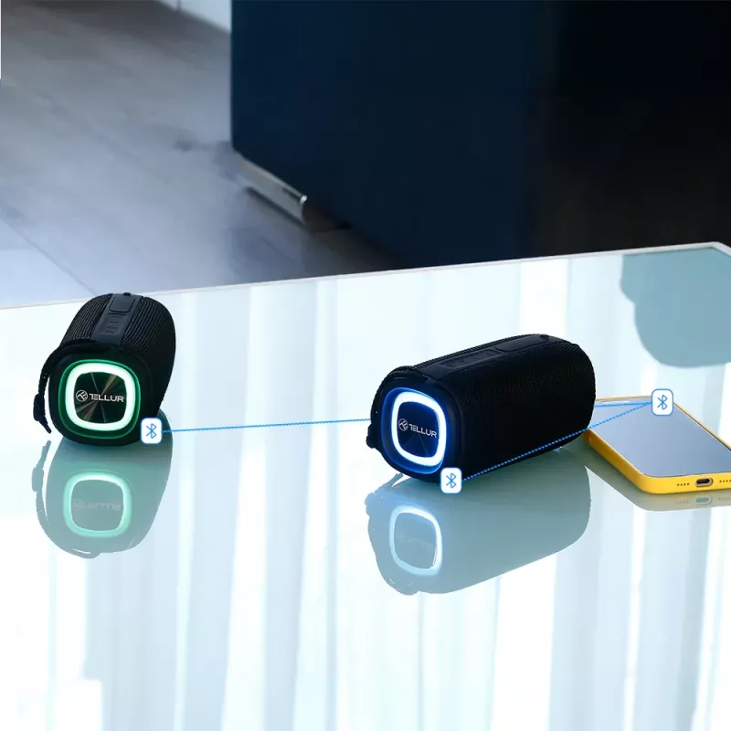 Tragbarer Lautsprecher Tellur Eclipse Bluetooth 12W Schwarz
