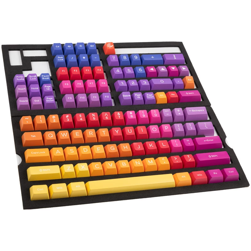 Tastaturkappe Ducky Afterglow DKSA108-USADZZWSG Mehrfarbig ABS