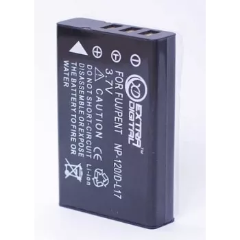 Wiederaufladbarer Kameraakku extra digital NP-120 / Ricoh DB-43 / Pentax D-LI7, 3,7 V 1200 mAh