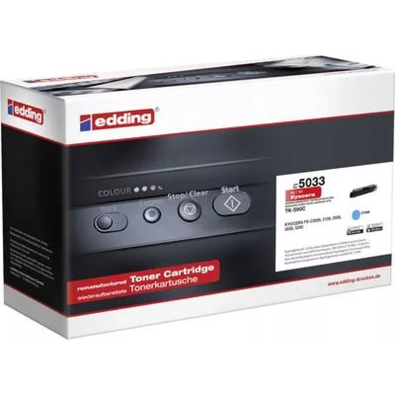 EDDING Toner 18-5033 wie Kyocera TK-590C 5.000Seiten cyan - Tonereinheit