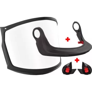 Visier-Set KASK Zenith X Clear mit Adapter – Ersatz-Klarsichtvisier und Adapter für Zenith X Helm