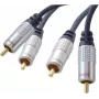 shiverpeaks sp-PROFESSIONAL Audiokabel 5 m 2 x RCA Blau - Chrom (SP40105)