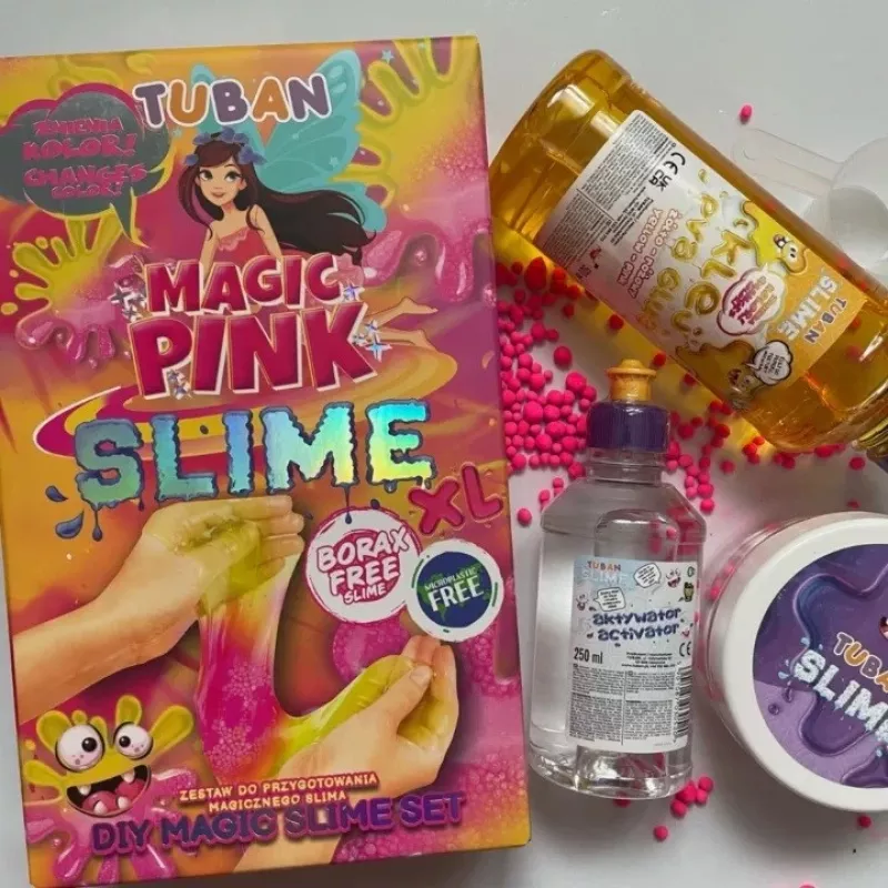 Slime DIY-Set TUBAN TU3569 — Magic Pink XL, ungiftig, sicher für Kinder