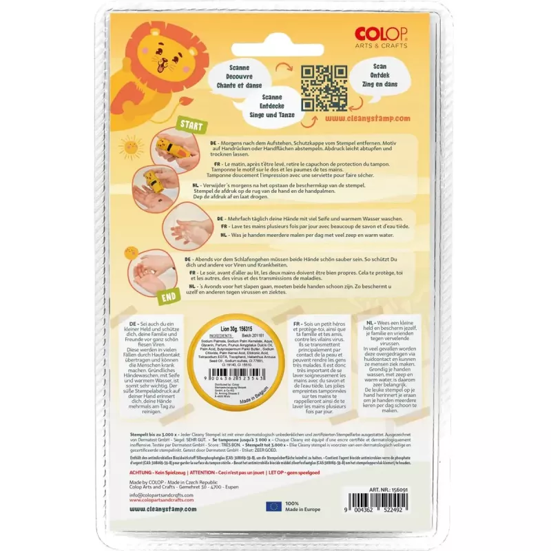 Stamp Colop 156693 Rund Mehrfarbig für Kinder