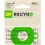 Wiederaufladbare Batterie GP ReCyko Micro AAA 650 mAh 1,2 V
