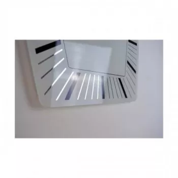NeXtime Uhr 8128wi Hexagon, 43x43 cm, Wand, Weiß