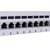 Patchpanel LANBERG PPF6-9012-S, 12-Port, Metall, grau, 1HE, 215×130×44.5 mm