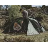 Tunnelzelt Easy Camp Pasvik 4 — 4-Personen, Hartgestell, 3 m wasserdichtes Überzelt, Aluminiumgestänge, dunkelgrün, 2350×4050×1200 mm