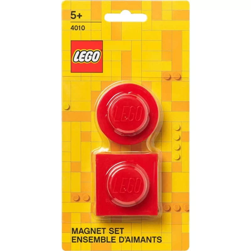 Magnet-Set von Room Copenhagen, Modell 40101730 (rot) – dekorative LEGO-Style-Magnete