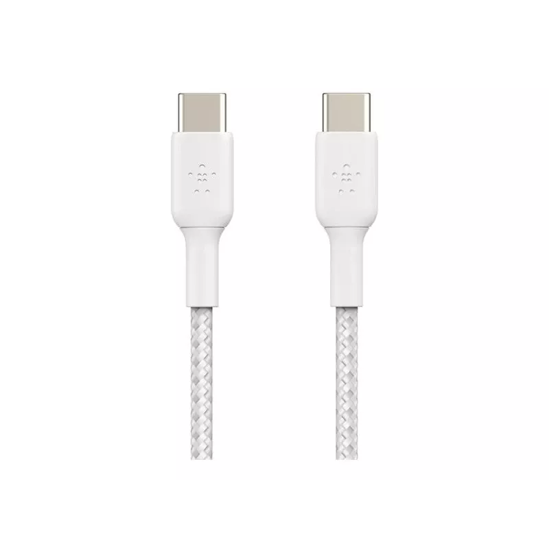 Belkin BOOST CHARGE - USB-Kabel - 24-polig USB-C (M) zu 24-polig USB-C (M) - USB 2.0 - 2 m - Weiß