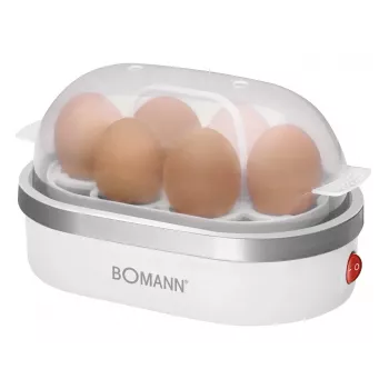 Eierkocher Bomann EK 5022 CB 6 Ei(er) 400 W Silber Transparent Weiß