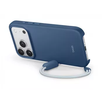 Schutzhülle mit Ständer für iPhone 17 Pro von Apple Beats – MagSafe, Kamerasteuerung, passend für 6,3-Zoll-Bildschirm, Bedrock Blue (Pink)