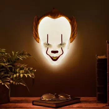 Tischlampe Paladone Maskenlampe PP11207ITV2 Pennywise LED, thematische maskenförmige Lampe