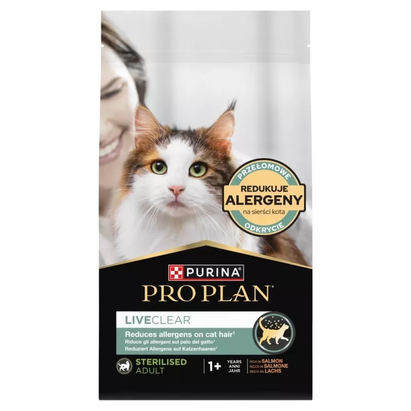 PURINA PRO PLAN LIVECLEAR STERILISED ADULT reich an Lachs 1,4 kg