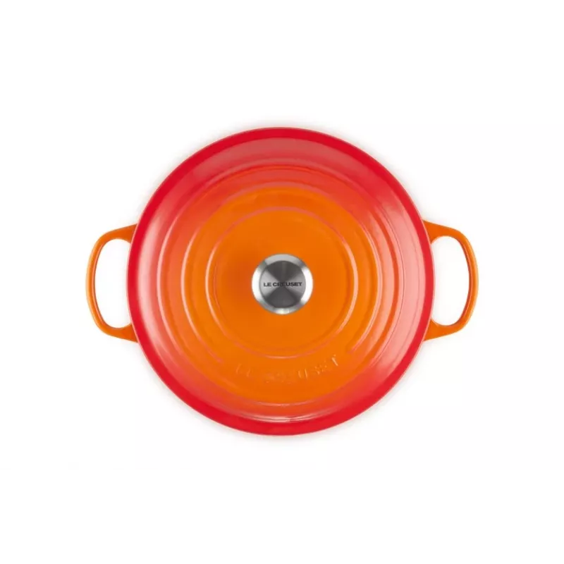 Le Creuset 21177280902430 6,7 L Runder Topf Orange, Rot