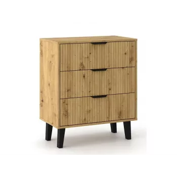 SCANDI 3S schlank Eiche ARTISAN Kommode