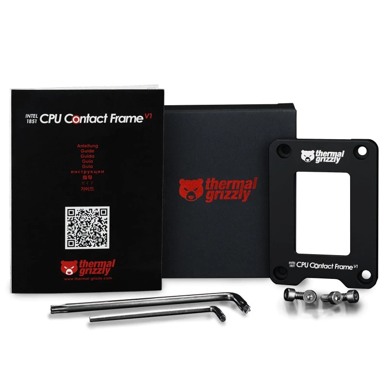 Frame-Upgrade-Kit Thermal Grizzly TG-CF-I1851-V1 Aluminium Schwarz 71x51x6mm