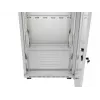 19 Zoll 42U LANBERG Stand-Rack-Schrank 600×600 mm Grau mit Glastür und LCD (flach Pack)