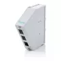 Hutschienen-Glasfaserspleißverteiler DIGITUS DN-96893 — abgewinkelt, 6 SC DX / LC Quad, Aluminium, grau