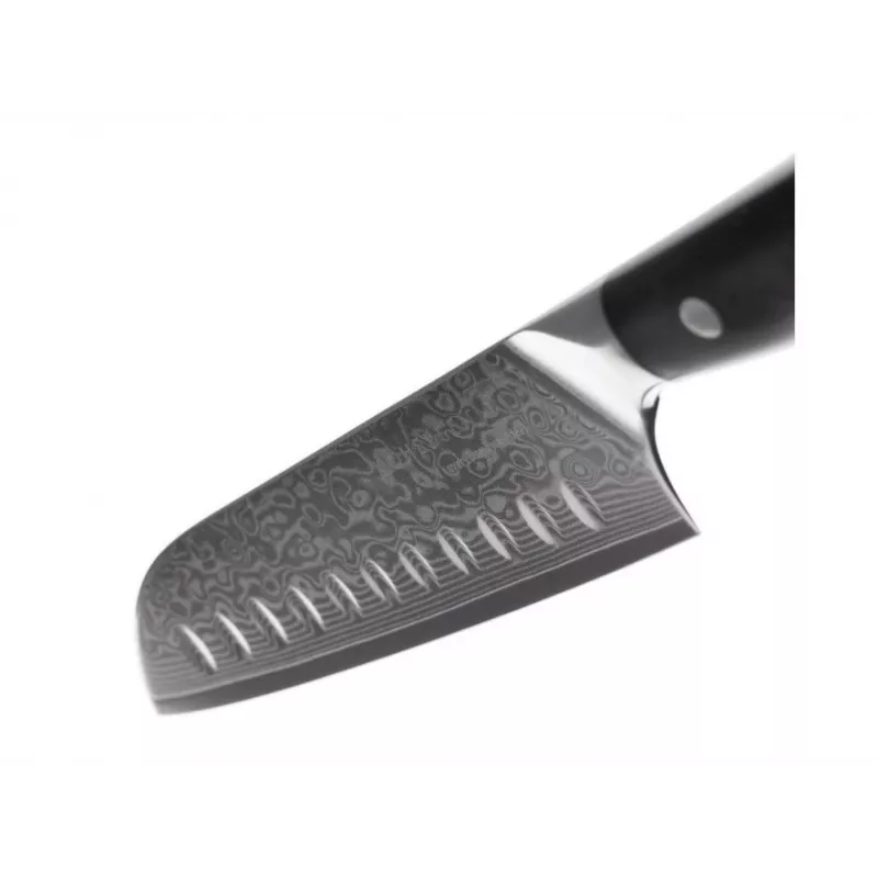 Kohersen Elegance Ebony Wood Santoku-Messer Damaststahl 12,7 cm