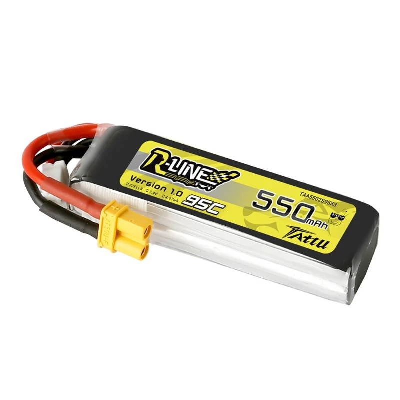 Batterie Tattu R-Line 550mAh 7,4V 95C 2S1P XT30