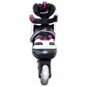 Inline-Skates Muuwmi verstellbar Kindergröße 37–40, pink/schwarz